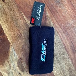 NWT WESTJET AIRLINES WJA WS navy embroidered winter headband hat alternative